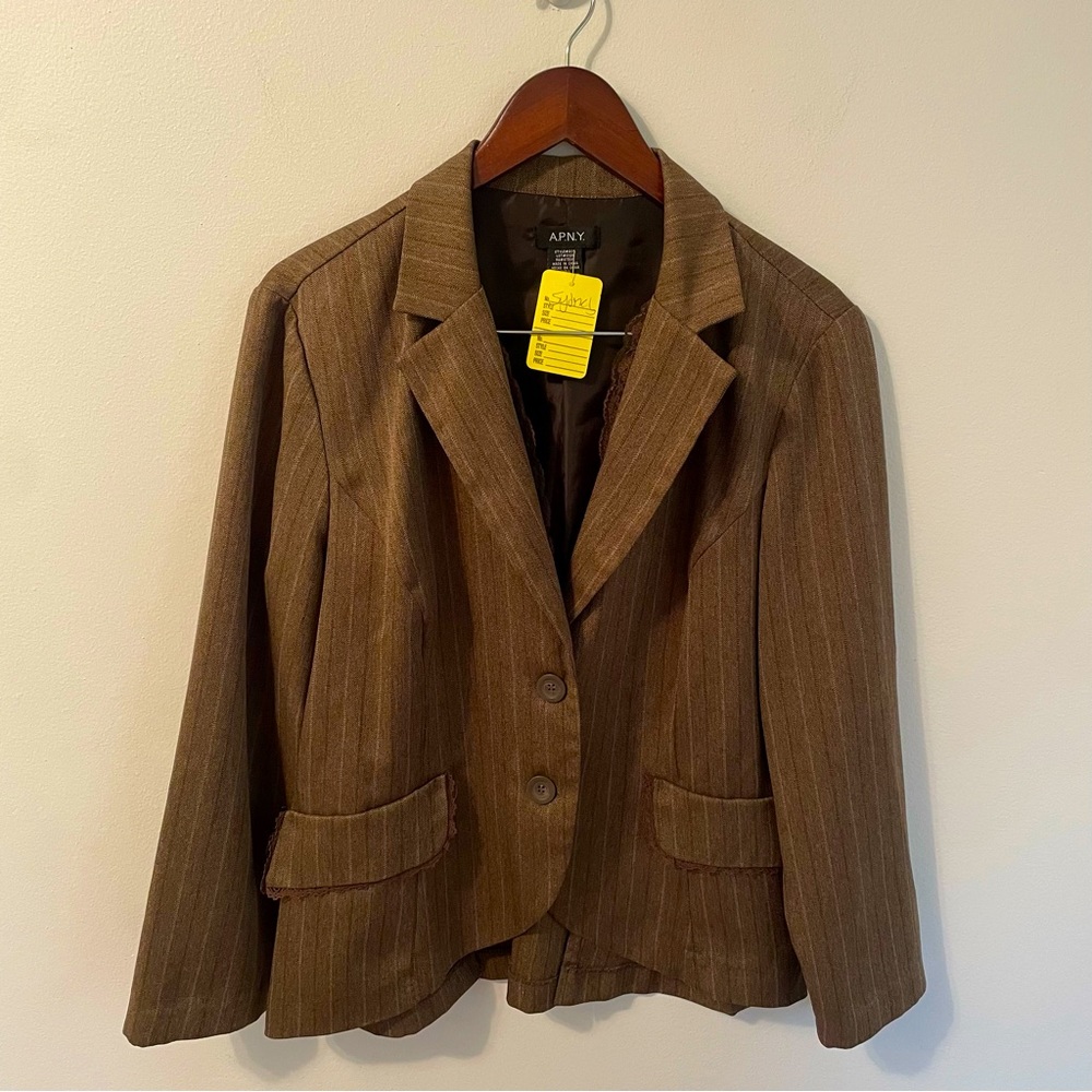 Size 14 size XL brown blazer suit blazer suit 2 peice